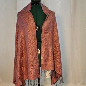 100% Cashmere Scarf from Jerusalem – Pink & Purple Paisley